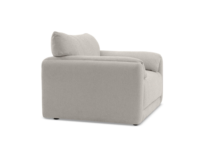 VARLEY FABRIC ACCENT CHAIR LIGHT GREY