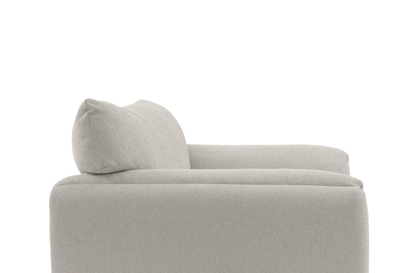 VARLEY FABRIC ACCENT CHAIR LIGHT GREY