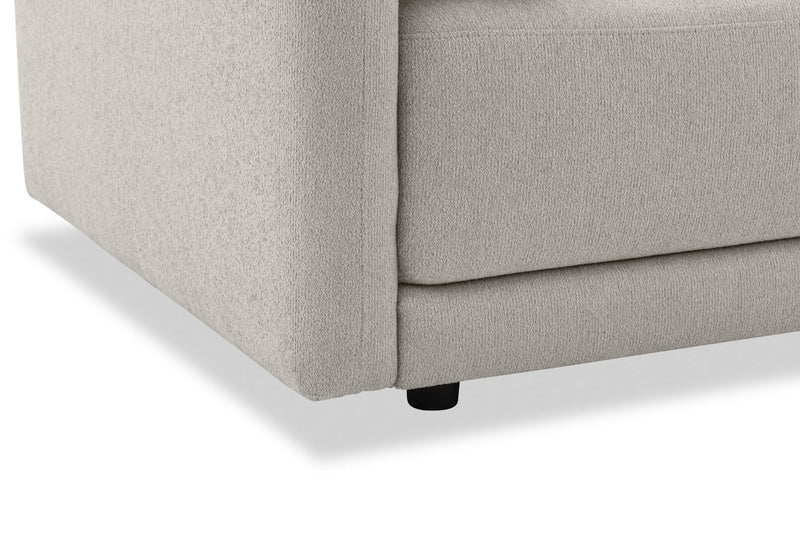 VARLEY FABRIC MODULAR LEFT HAND FACING CHAIR LIGHT GREY