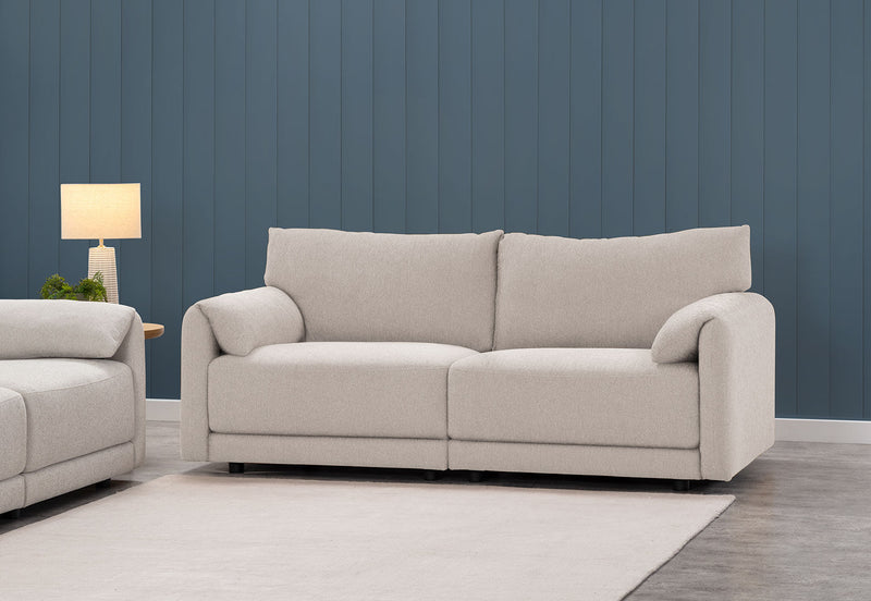 VARLEY FABRIC 2.5 SEATER SOFA LIGHT GREY