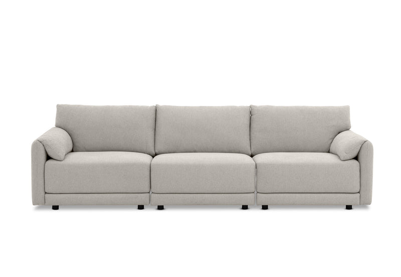 VARLEY FABRIC 3.5 SEATER SOFA LIGHT GREY