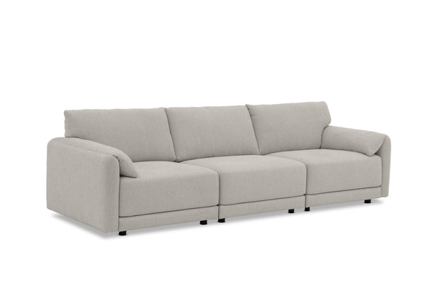 VARLEY FABRIC 3.5 SEATER SOFA LIGHT GREY