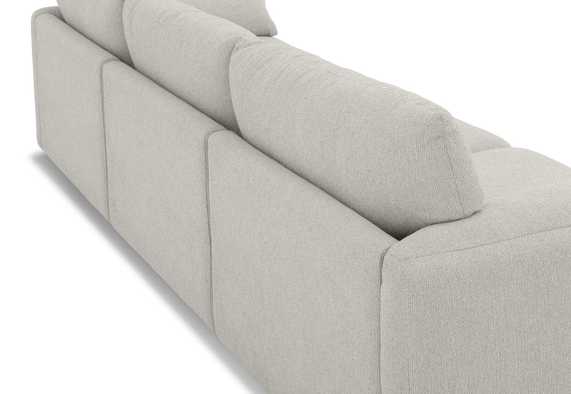 VARLEY FABRIC 3.5 SEATER SOFA LIGHT GREY