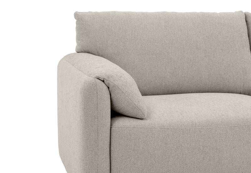 VARLEY FABRIC 3.5 SEATER SOFA LIGHT GREY