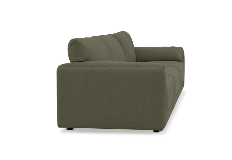 VARLEY FABRIC 3.5 SEATER SOFA GREEN