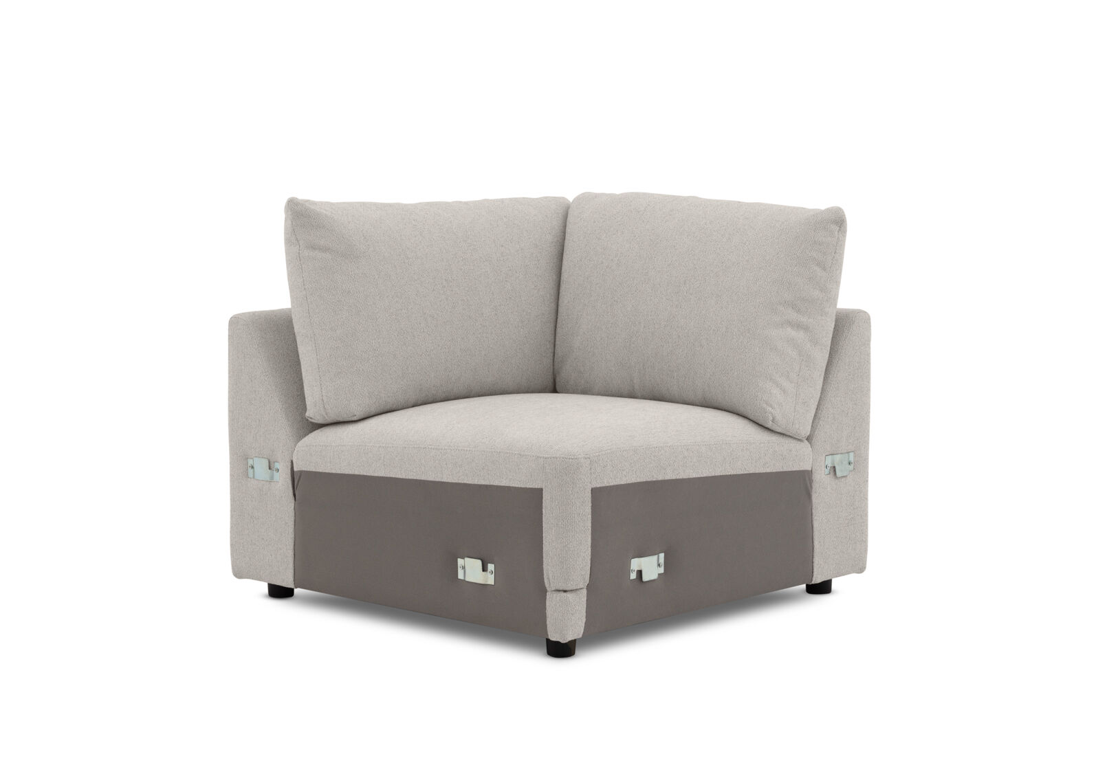 VARLEY FABRIC MODULAR CORNER CHAIR LIGHT GREY