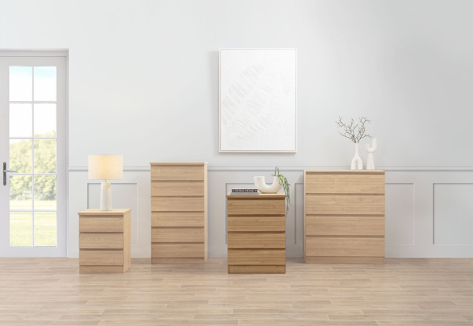 HOWARD 4 DRAWER NARROW TALL CHEST HONEY