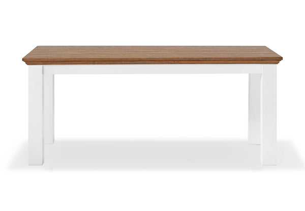 CHARLSBOURG 1800 DINING TABLE WHITE/DARK PINE