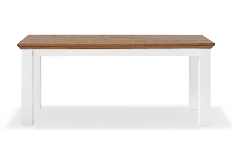 CHARLSBOURG 1800 DINING TABLE WHITE/DARK PINE