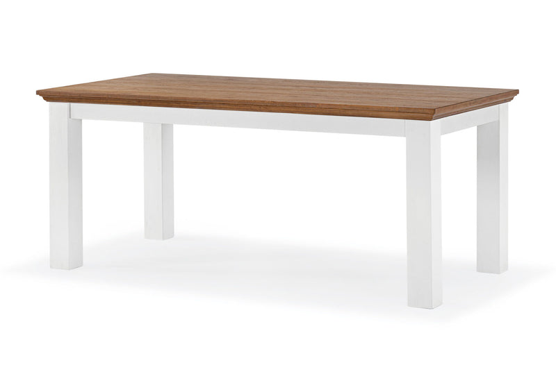 CHARLSBOURG 1800 DINING TABLE WHITE/DARK PINE