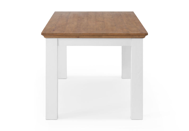 CHARLSBOURG 1800 DINING TABLE WHITE/DARK PINE