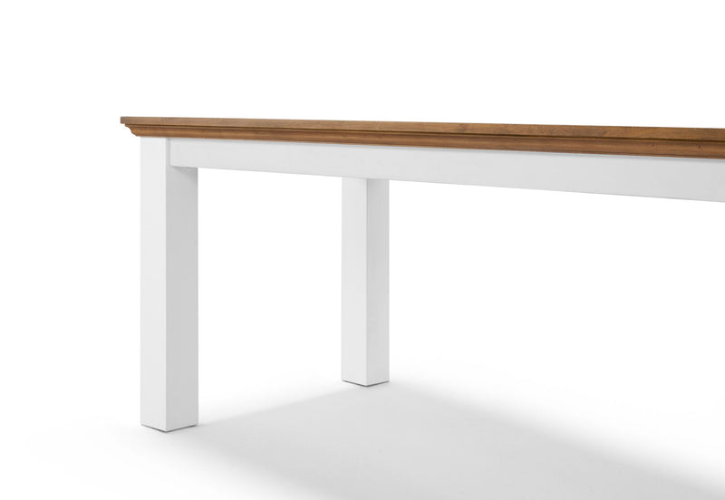 CHARLSBOURG 1800 DINING TABLE WHITE/DARK PINE