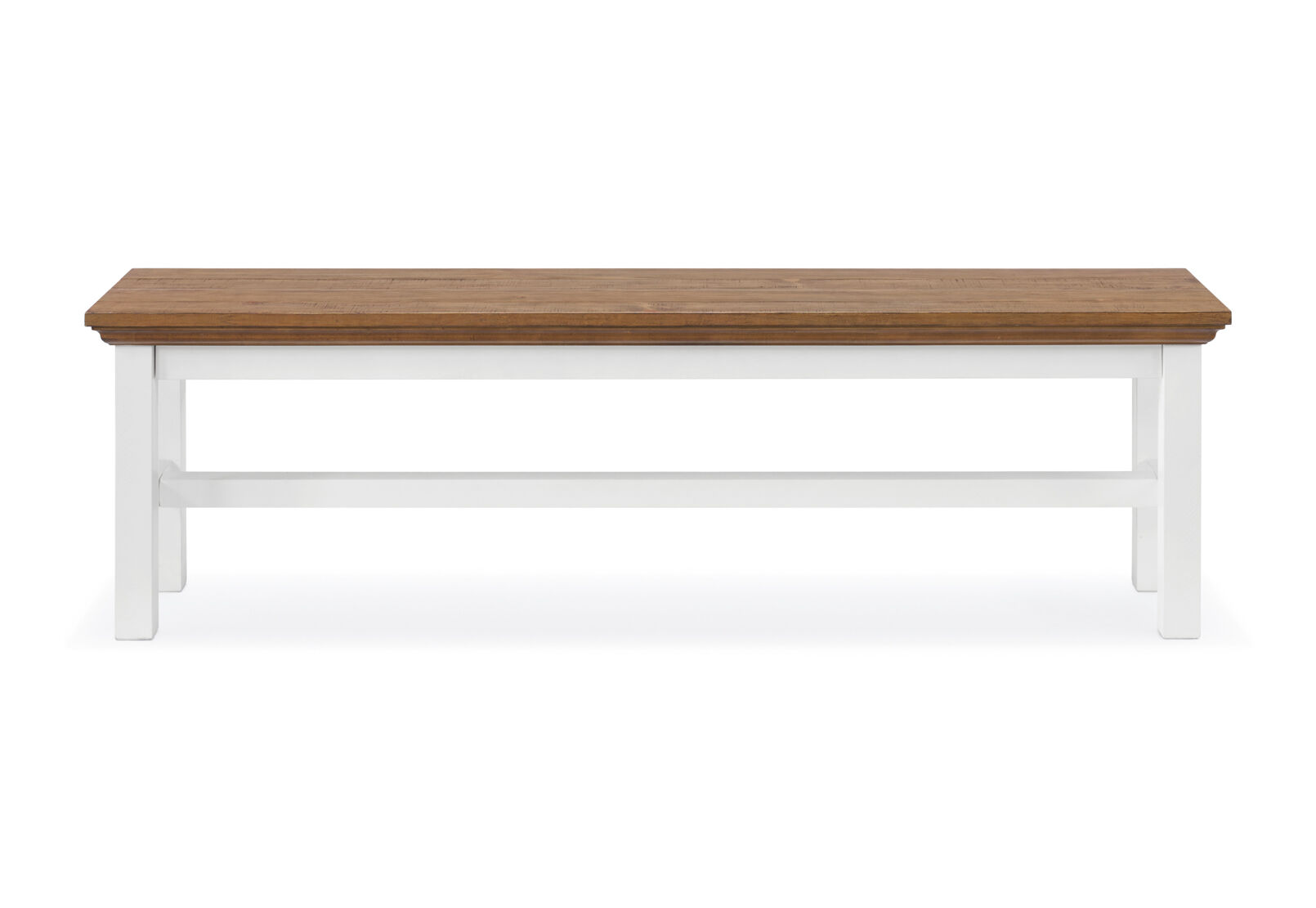 CHARLSBOURG BENCH 	WHITE/DARK PINE