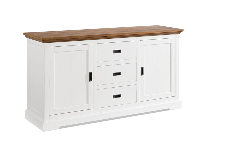 CHARLSBOURG BUFFET WHITE/DARK PINE