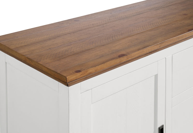 CHARLSBOURG BUFFET WHITE/DARK PINE