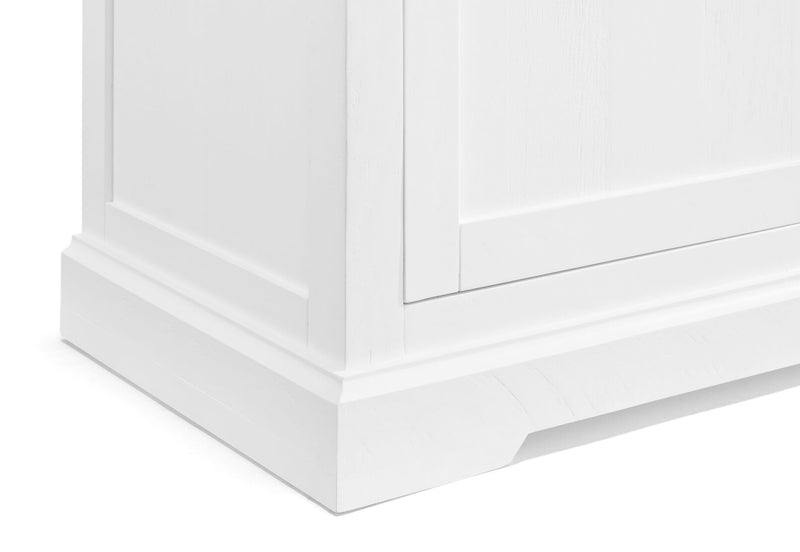 CHARLSBOURG ENTERTAINMENT UNIT WHITE/DARK PINE