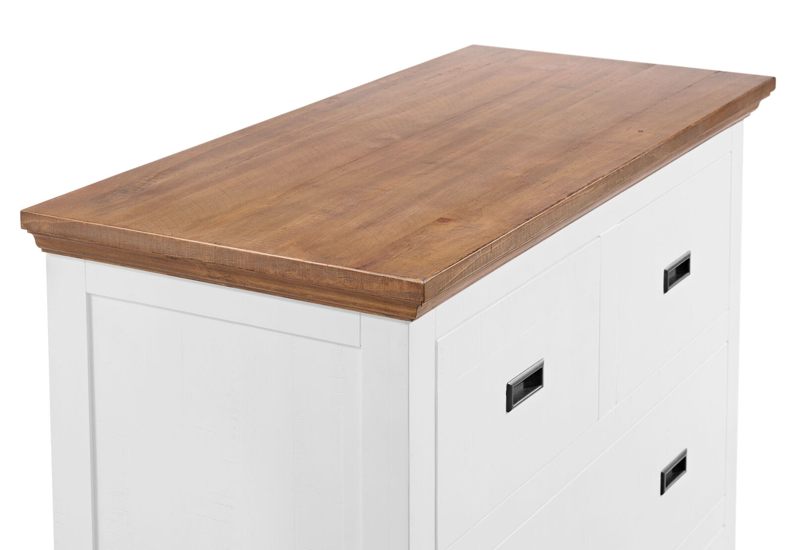 CHARLSBOURG TALL CHEST WHITE/DARK PINE