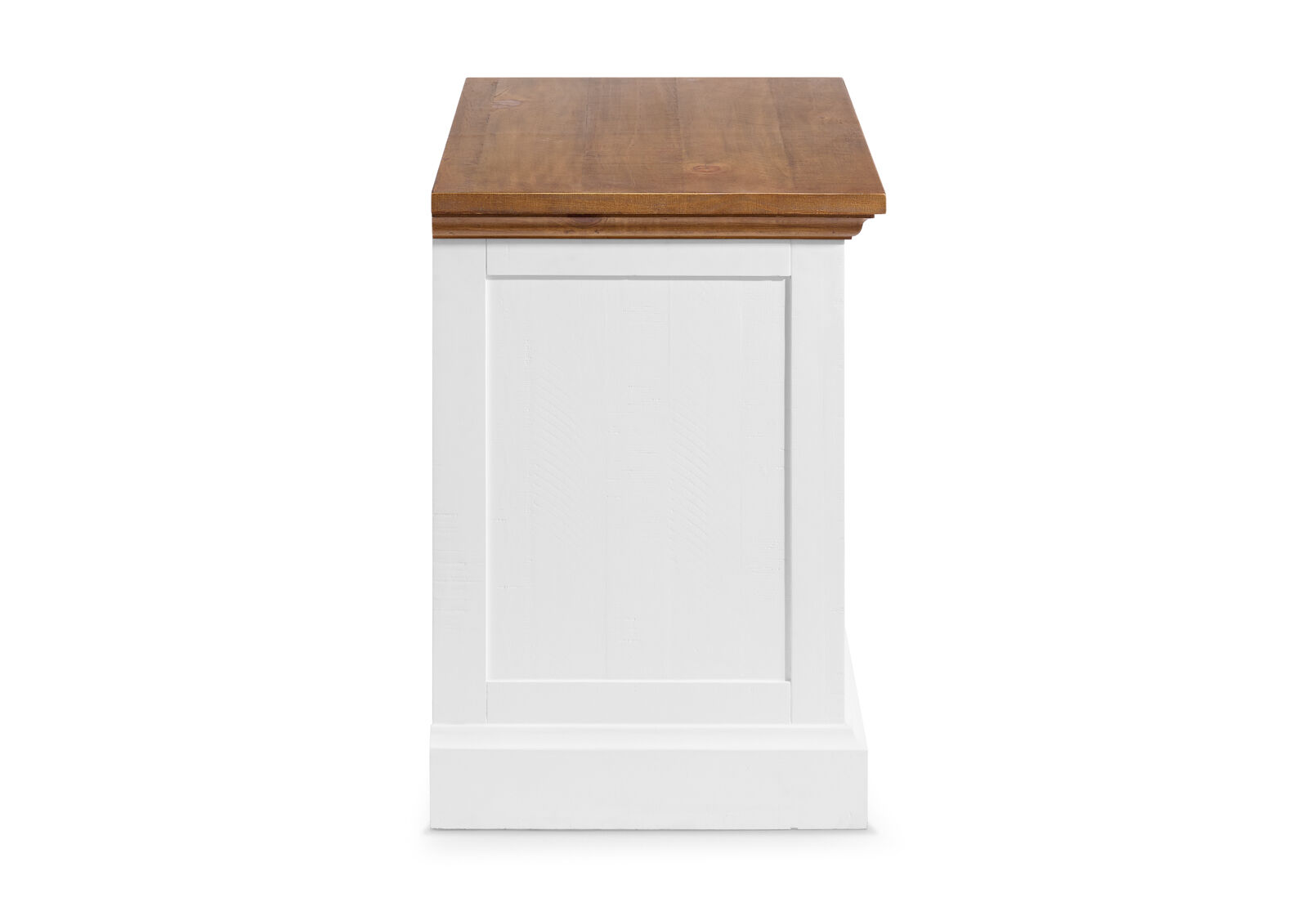 CHARLSBOURG BEDSIDE TABLE WHITE/DARK PINE