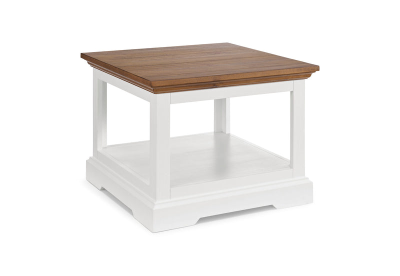 CHARLSBOURG LAMP TABLE WHITE/DARK PINE