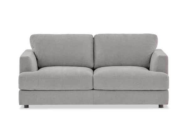 COURTNEY FABRIC 2 SEATER SOFA LIGHT GREY