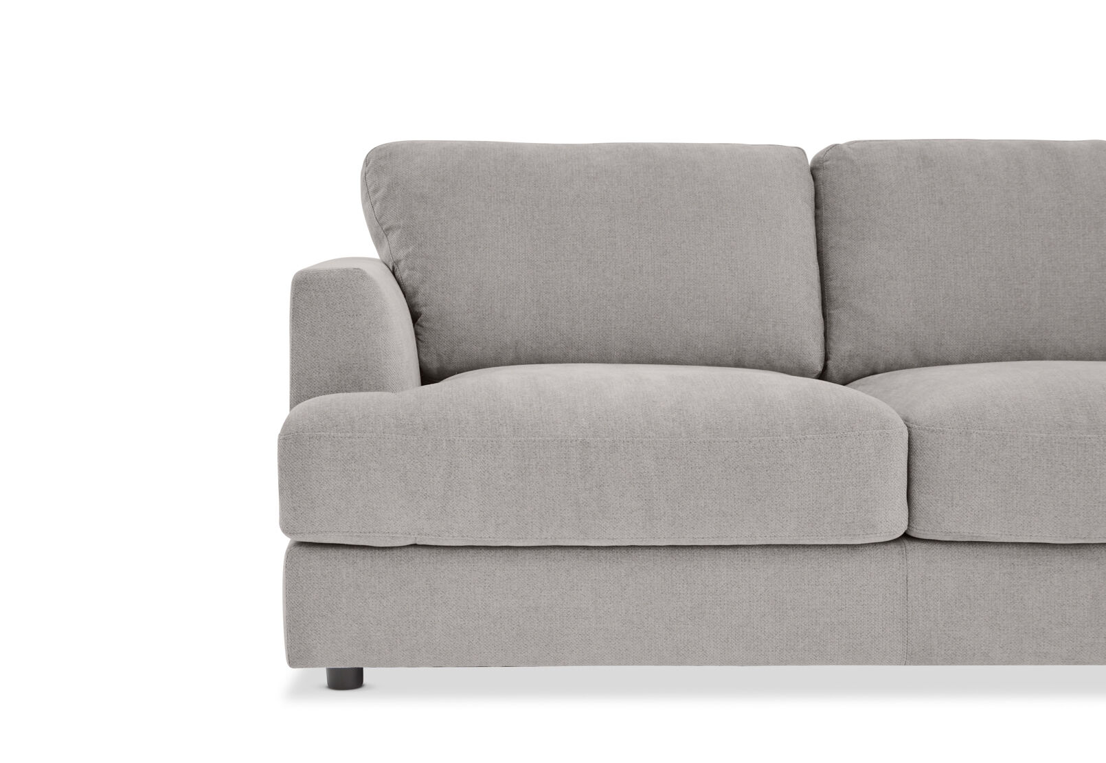 COURTNEY FABRIC 2 SEATER SOFA LIGHT GREY