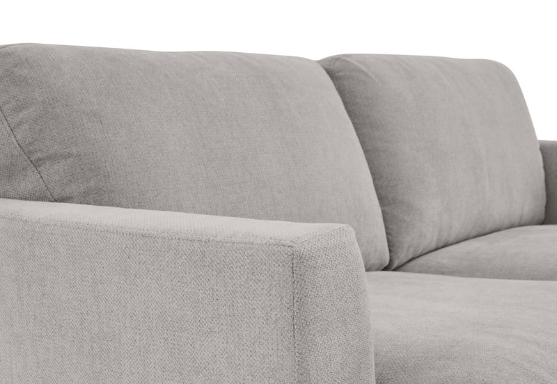 COURTNEY FABRIC 2 SEATER SOFA LIGHT GREY