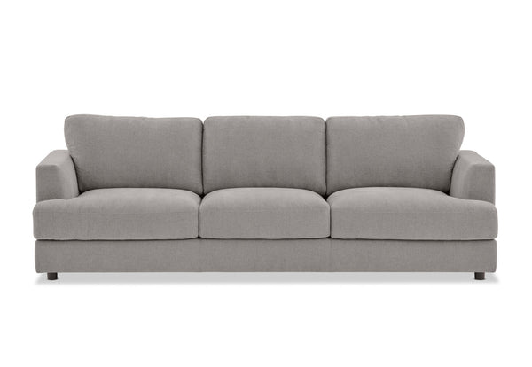 COURTNEY FABRIC 3 SEATER SOFA LIGHT GREY