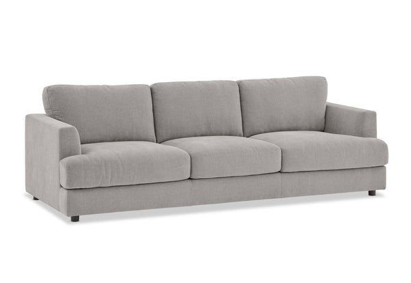 COURTNEY FABRIC 3 SEATER SOFA LIGHT GREY