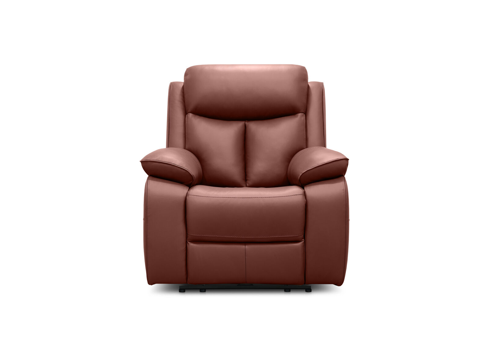DACIA LEATHER ELECTRIC RECLINER BURNT ORANGE