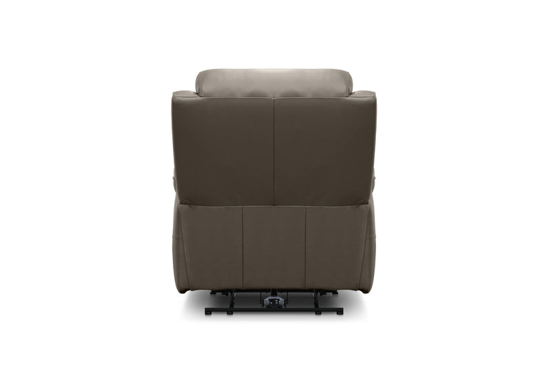 DACIA LEATHER ELECTRIC RECLINER GREY