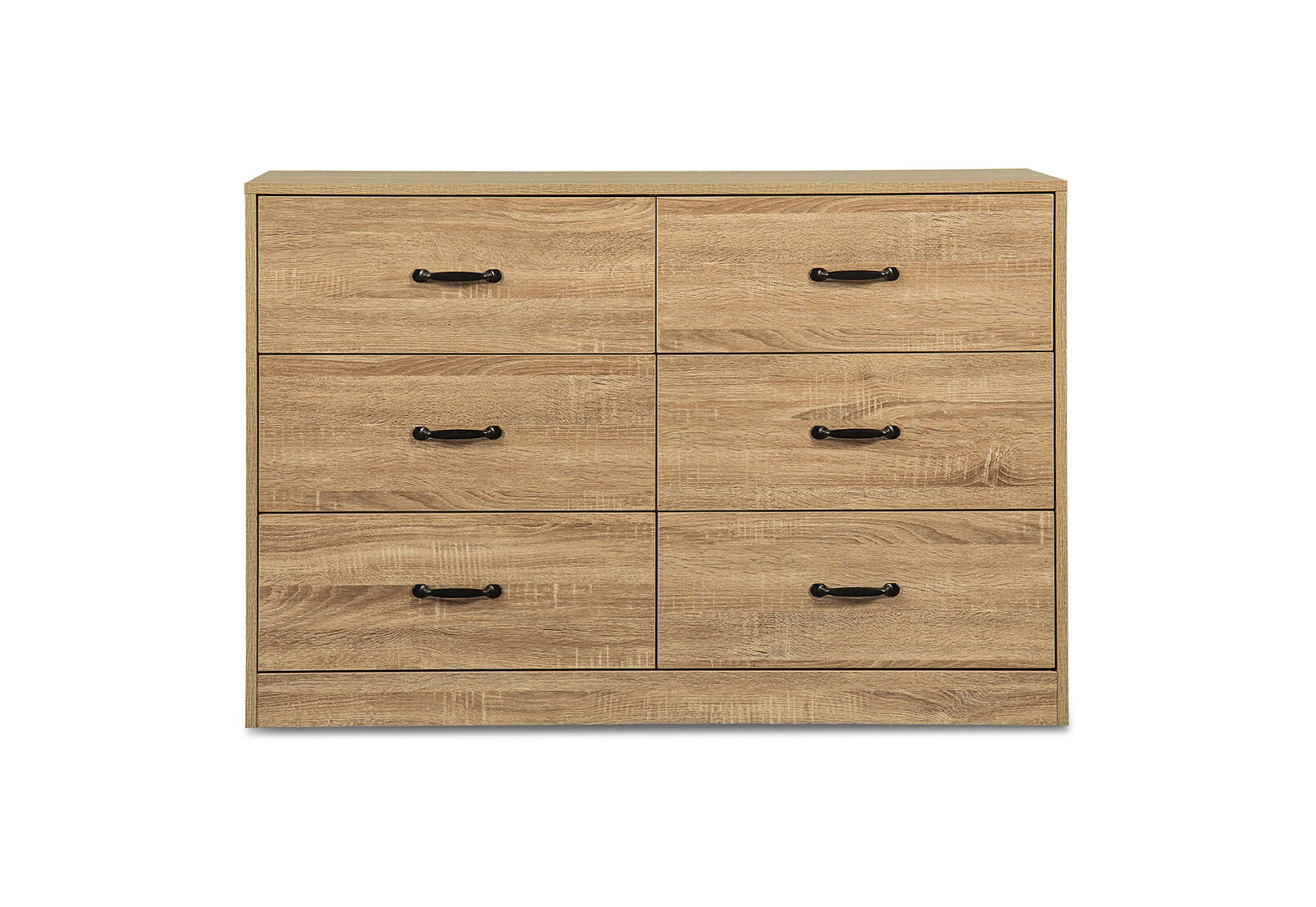 NIVA 6 DRAWER DRESSER OAK