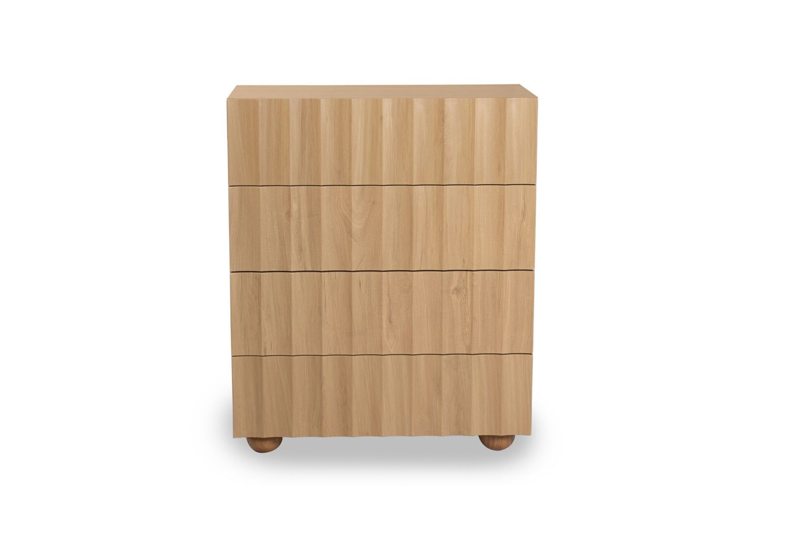 POWERS 4 DRAWER TALL CHEST NATURAL