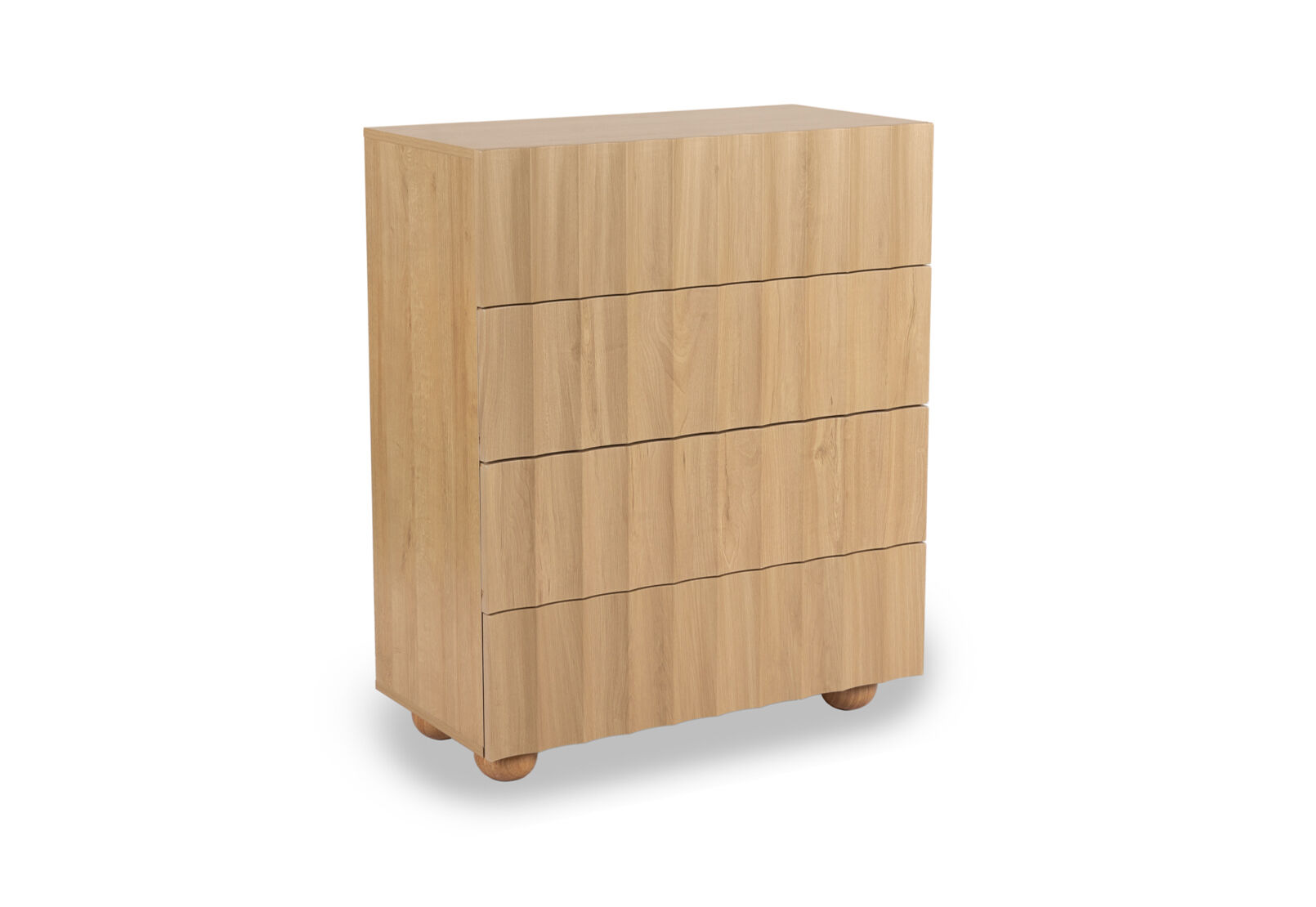 POWERS 4 DRAWER TALL CHEST NATURAL