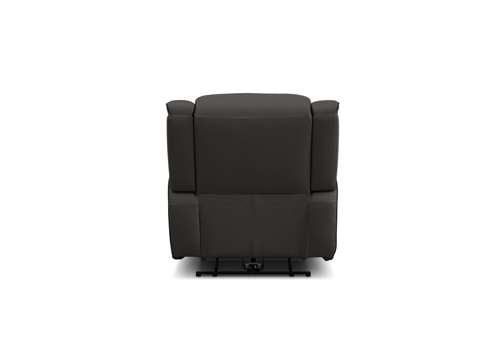 CAPALDI LEATHER ELECTRIC RECLINER DARK GREY