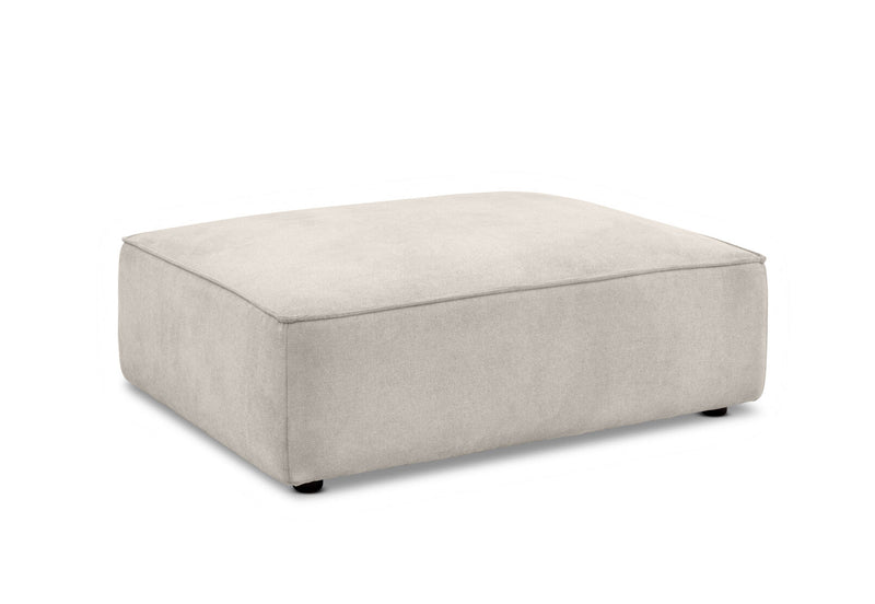 TILLEY FABRIC OTTOMAN LIGHT GREY