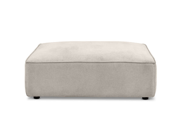 TILLEY FABRIC OTTOMAN LIGHT GREY