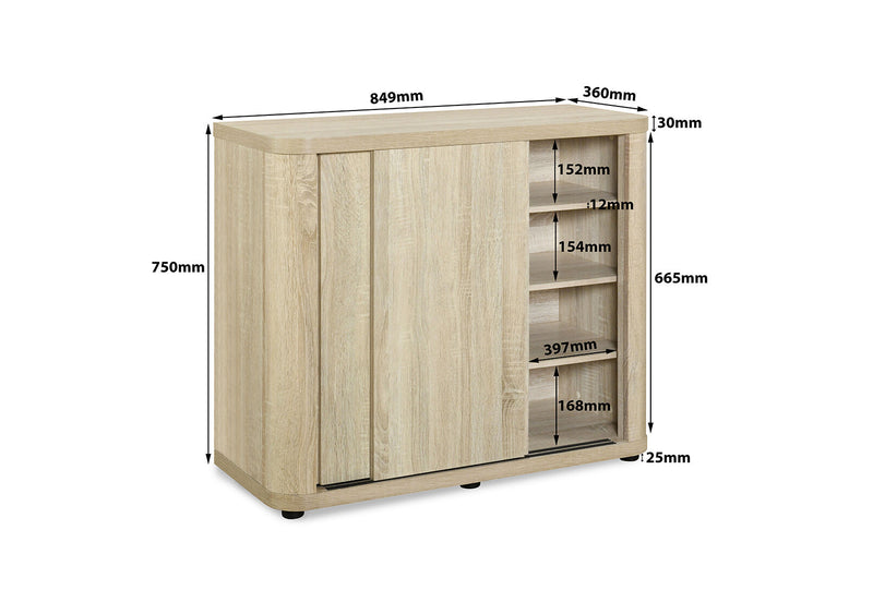 SHAFFER 2 DOOR BUFFET NATURAL