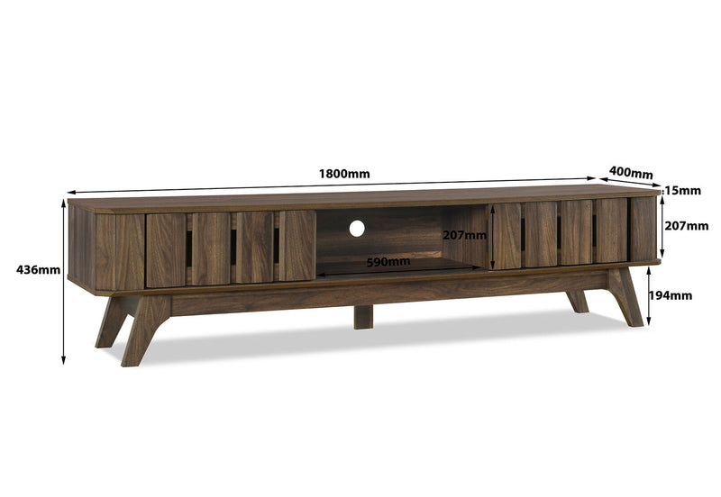 SARATOGA ENTERTAINMENT UNIT WALNUT