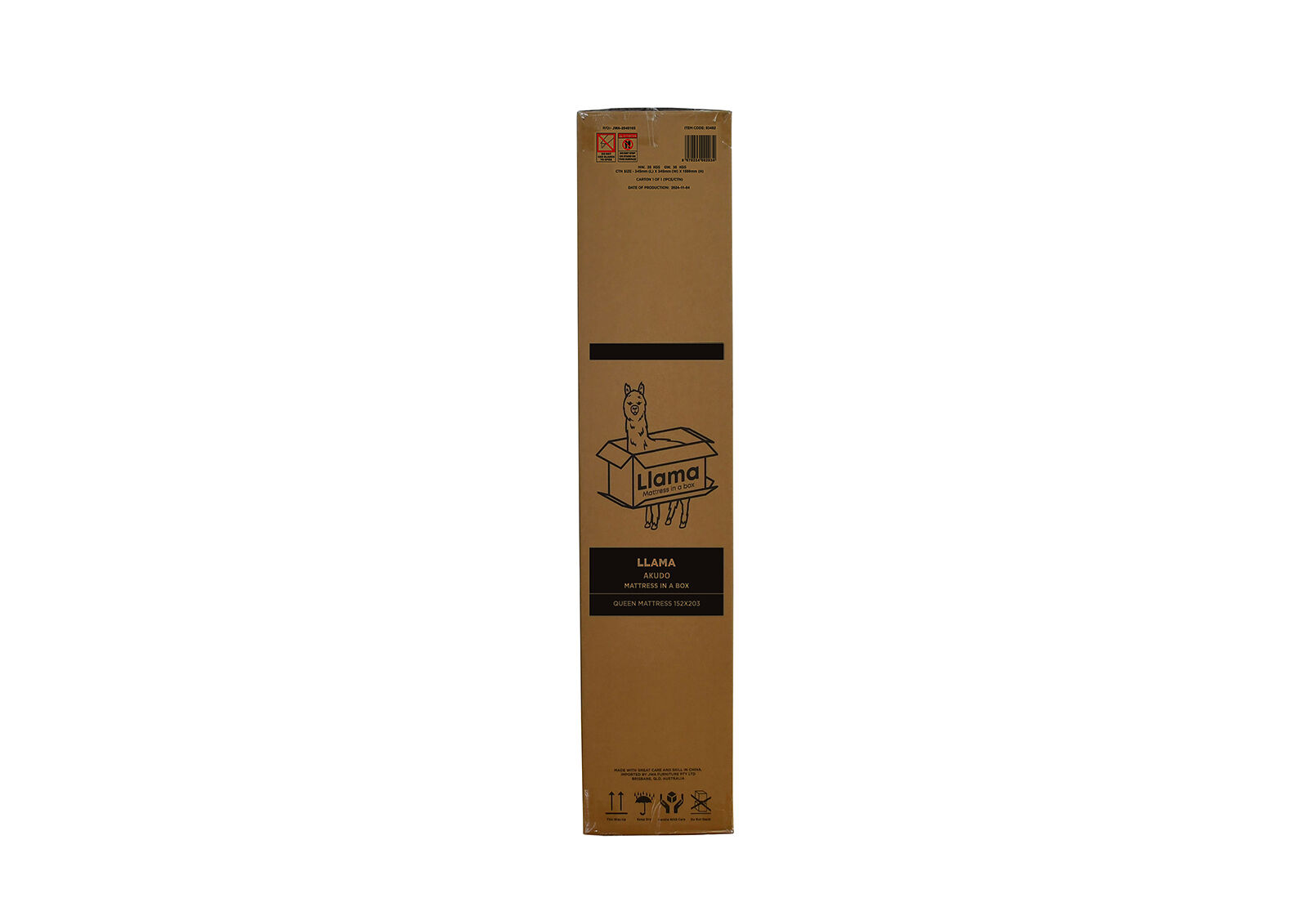 LLAMA AKUDO QUEEN MATTRESS WHITE