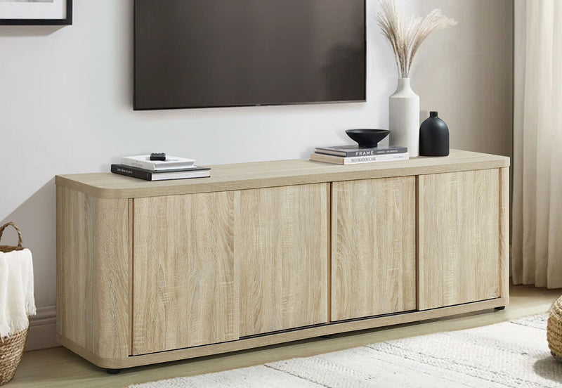 SHAFFER 4 DOOR ENTERTAINMENT UNIT NATURAL