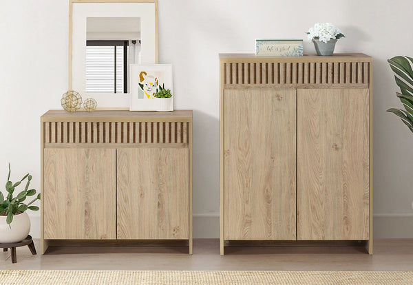 STEPHENSON 2 DOOR SMALL BUFFET OAK