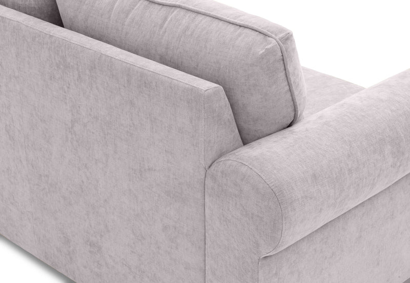 ALLI FABRIC 2 SEATER SOFA LIGHT GREY