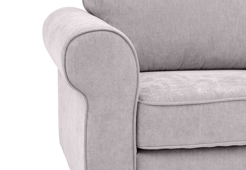 ALLI FABRIC 2 SEATER SOFA LIGHT GREY