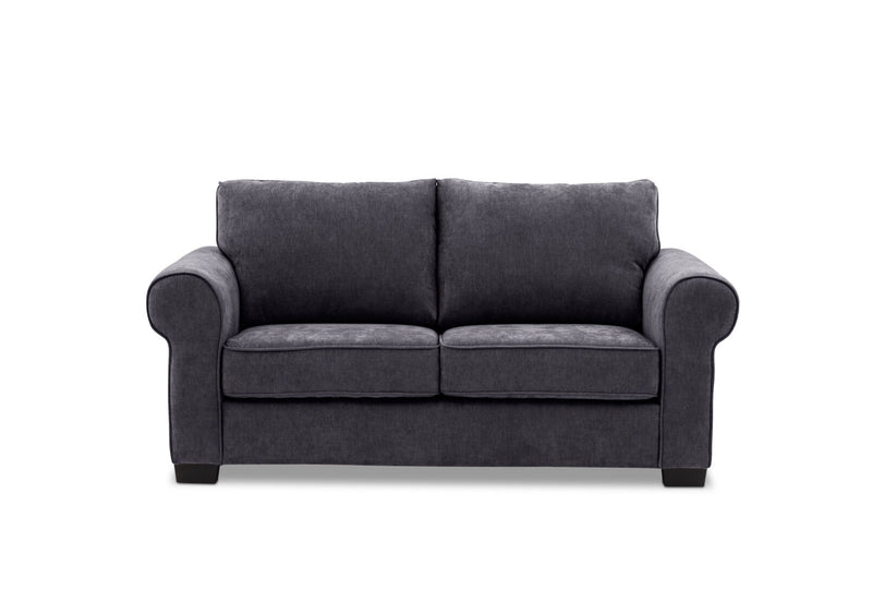 ALLI FABRIC 2 SEATER SOFA DARK GREY