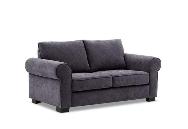 ALLI FABRIC 2 SEATER SOFA DARK GREY