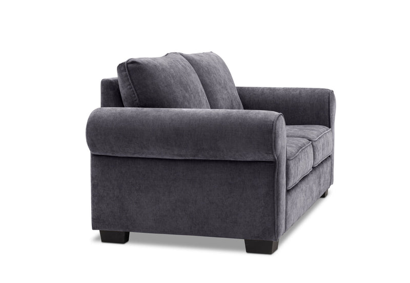 ALLI FABRIC 2 SEATER SOFA DARK GREY