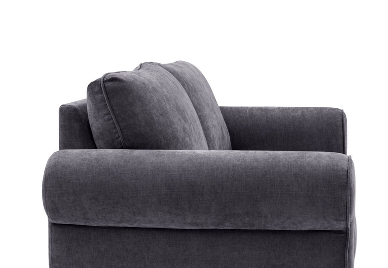 ALLI FABRIC 2 SEATER SOFA DARK GREY