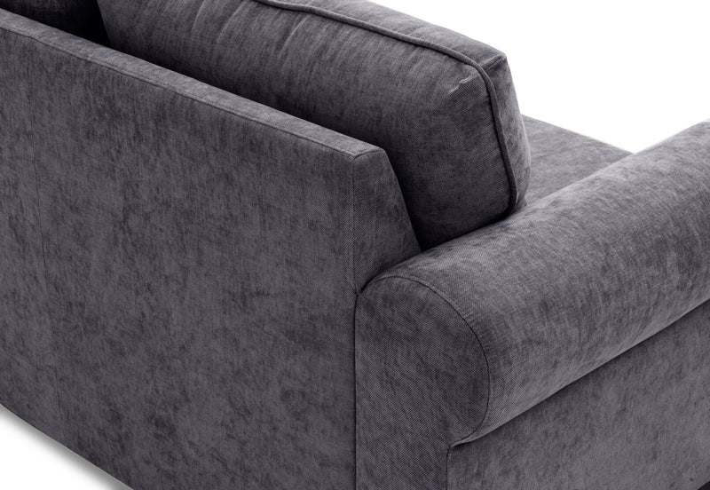 ALLI FABRIC 2 SEATER SOFA DARK GREY