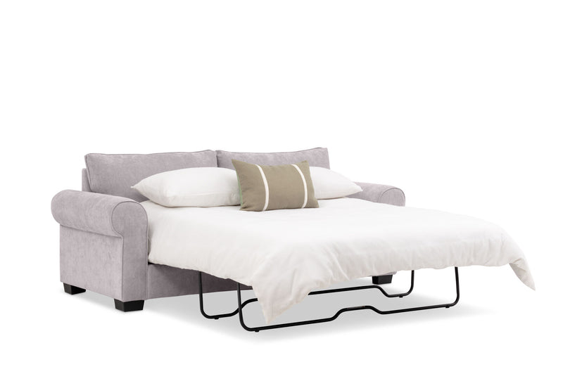 ALLI FABRIC 3.5 SEATER SOFA BED LIGHT GREY