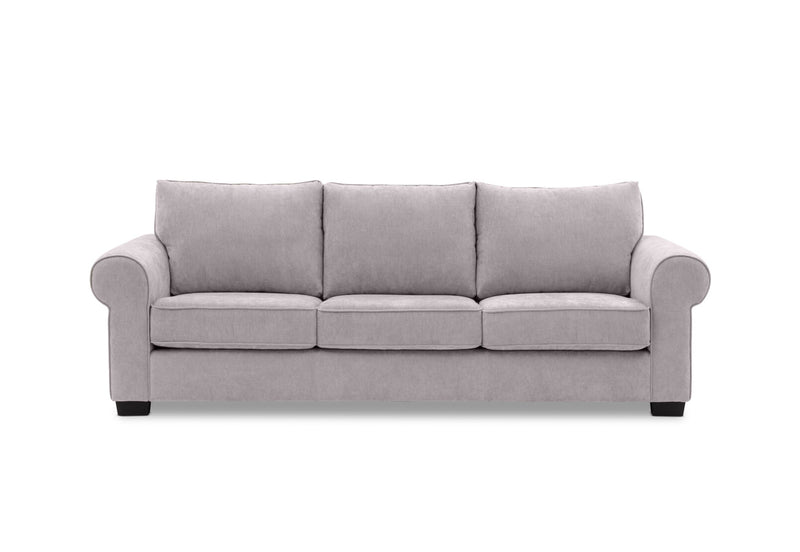ALLI FABRIC 3 SEATER SOFA LIGHT GREY